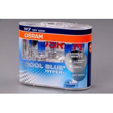62210 CBH+  EURO 5000K (2 шт) 12B H7 (55) (+50% ярк.) PX26d Hyper White Plus OSRAM автолампа